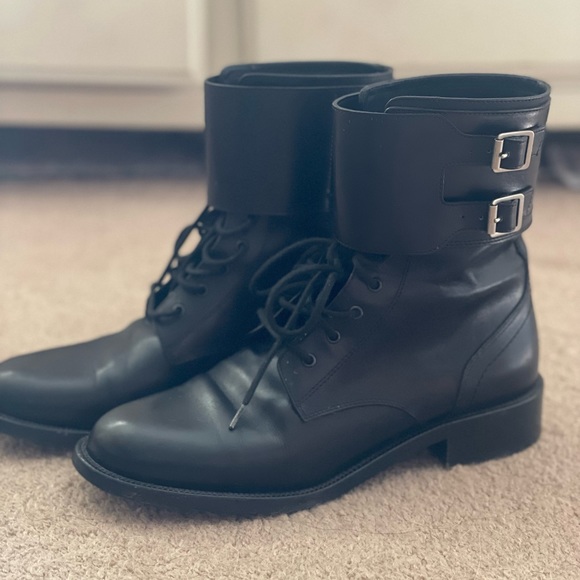 Authentic Saint Laurent combat boots Size 9.5 - Picture 2 of 6
